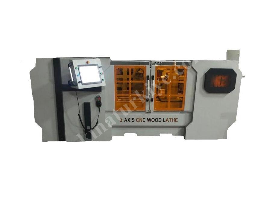 3 Eksenli Cnc Ahşap Torna Makinası