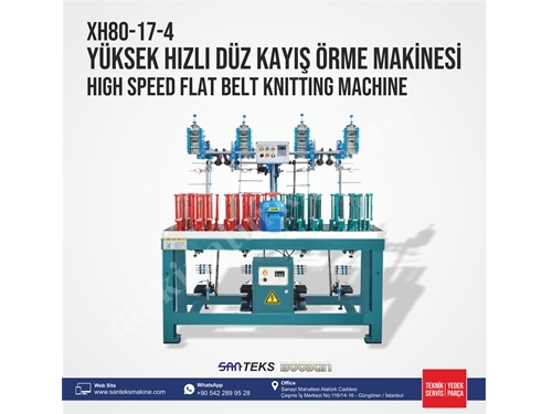 XH80-17-4 Yüksek Hızlı Düz Kayış Örme Makinesi