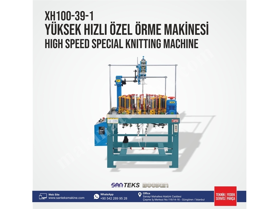 XH100-39-1 Yüksek Hızlı Özel Örme Makinesi