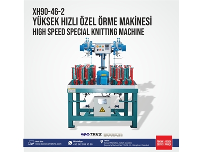 XH90-16-4 Yüksek Hızlı Yuvarlak Halat Örgü Makinesi - 0