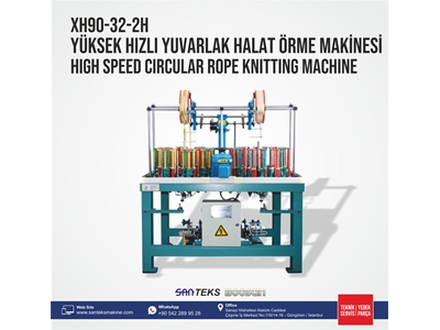 XH90-32-2H Yüksek Hızlı Yuvarlak Halat Örme Makinesi - 0