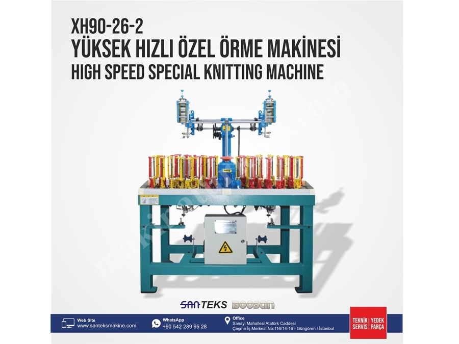 XH90-26-2 Yüksek Hızlı Özel Örme Makinesi