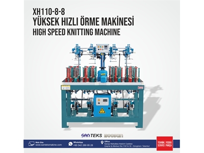 XH110-8-8 Tırmanma Halatı Spor Halatı Örme Makinesi - 0