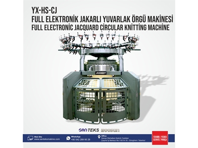 Full Elektronik Jakarlı Yuvarlak Örgü Makinesi