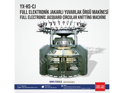 Full Elektronik Jakarlı Yuvarlak Örgü Makinesi