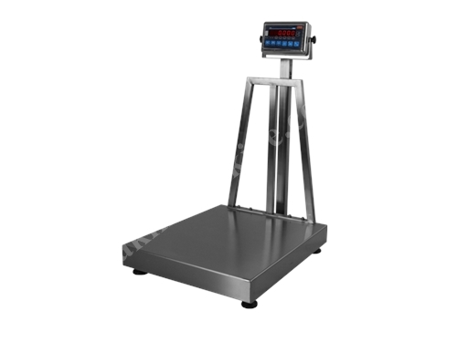 Paslanmaz Baskül Akülü 70X80 Ebat 500Kg