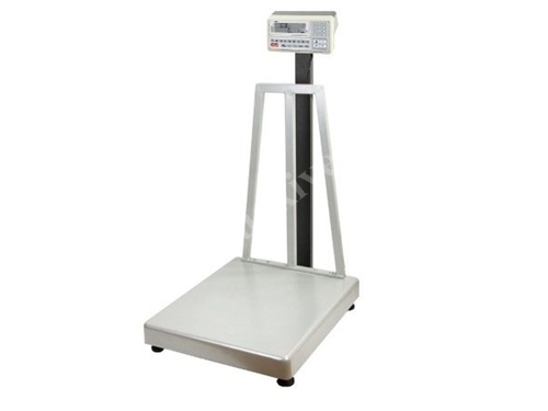Sayıcı Baskül 80X90 300 Kg Akülü Hafızalı