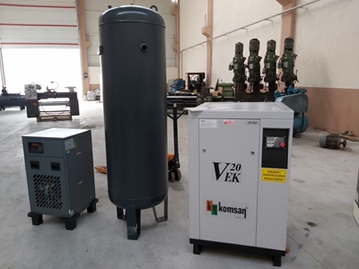 20 Hp 11 Kw Set Vidalı Kompresör - 0