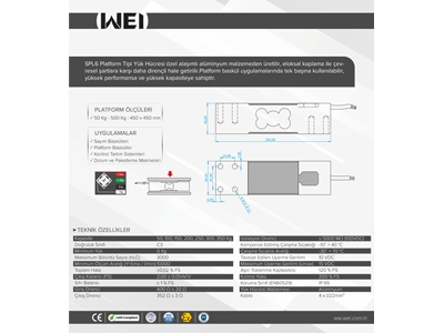 SPL6 Platform Tipi Yük Hücresi - 1