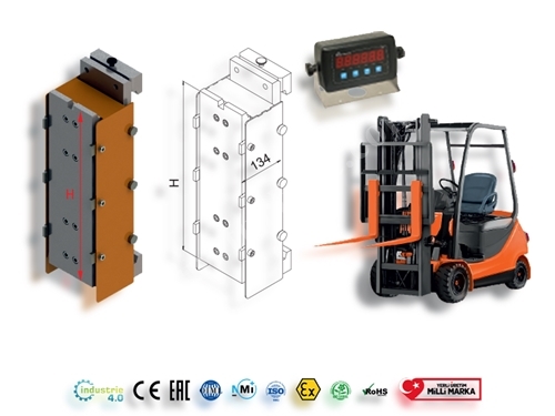 2-6 Ton'a kadarForklift Tartım Kantarı