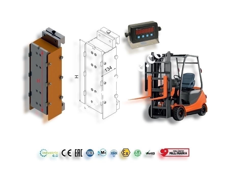 2-6 Ton'a kadarForklift Tartım Kantarı