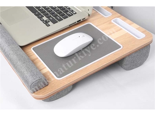 HOD 01 Portable Laptop Stand with Tablet Compartment Cushioned Notebook Desk