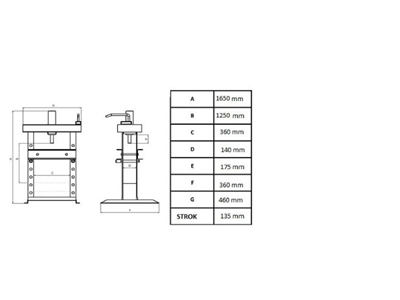 HSK 15 HP 15 Ton Hidrolik Atölye Pres  - 5