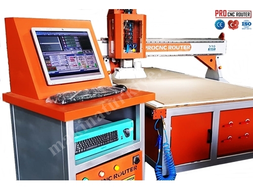 CNC Router 150X250 Vakumlu Cnc Mobilya Sektörü  İçin İdeal