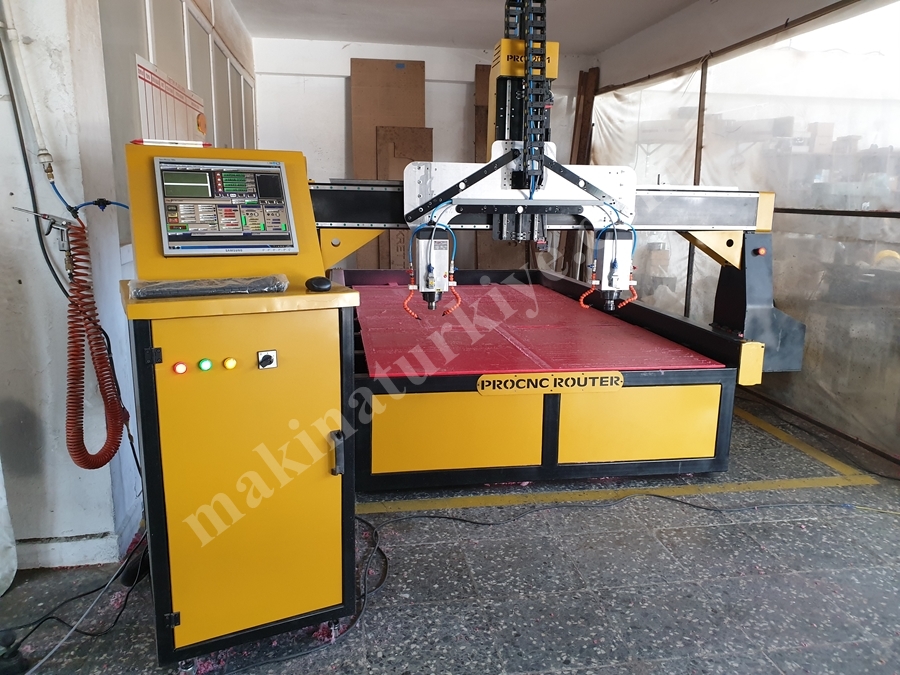 CNC Router Çift Kafa Marble Cnc 