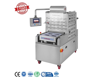 Yarı Otomatik Tabak Kapatma Makinası 2400/2880 paket / Saat - 0
