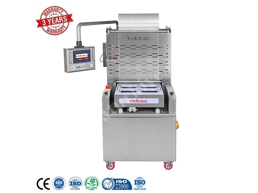 Yarı Otomatik Tabak Kapatma Makinası 2400/2880 paket / Saat