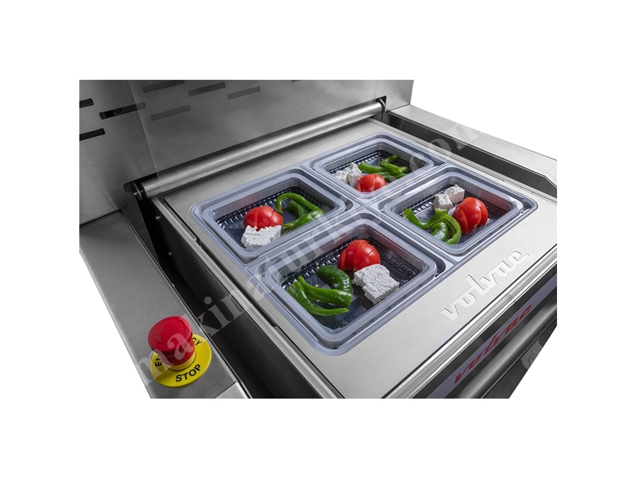 Yarı Otomatik Tabak Kapatma Makinası 2400/2880 paket / Saat