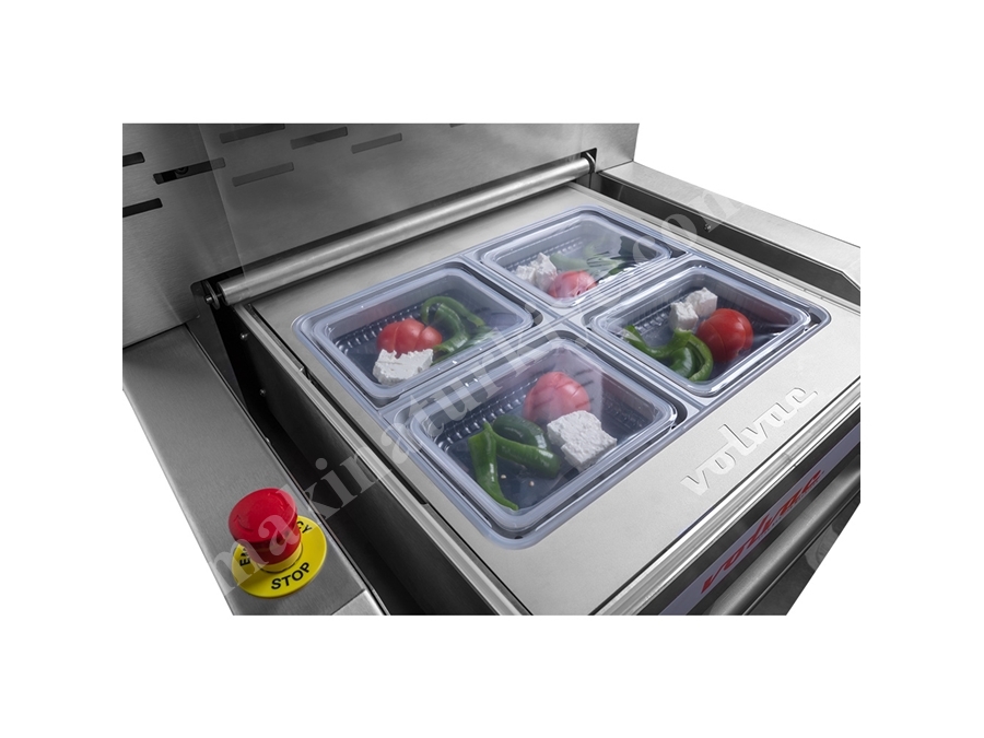 Yarı Otomatik Tabak Kapatma Makinası 2400/2880 paket / Saat
