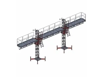 16-30 m Mobile Double Facade Platform