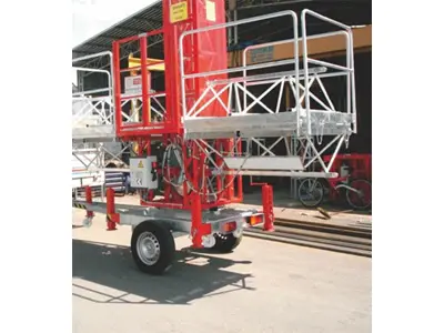 4-10 m Trailer-Mounted Single Facade Platform