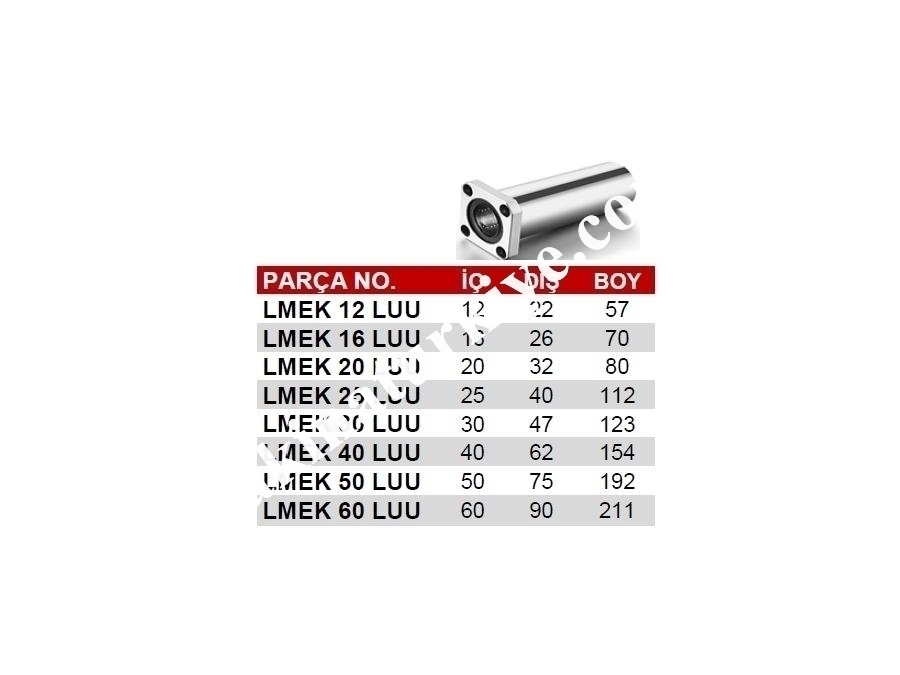 Flanşlı Rulman Lmek16luu