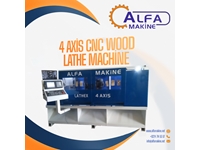 4 Axis 4 Unit Cnc Wood Turning Machine - 0