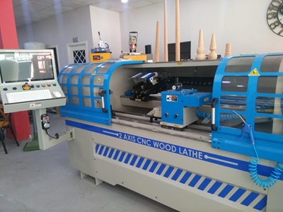 2 Eksen 2 Ünite Pro Cnc Ahşap Torna Makinası - 3