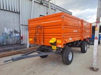 8 Ton 4-Wheeled Double Tandem Tipper Trailer - 1