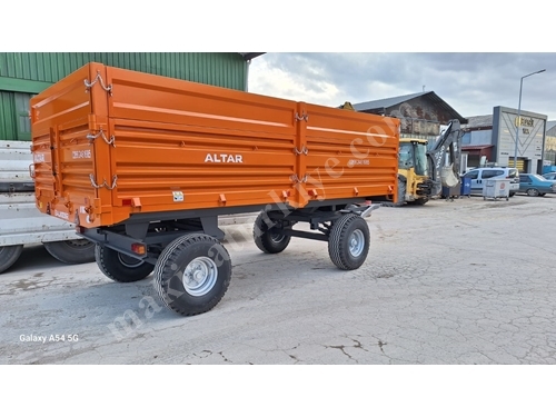 8 Ton 4-Wheeled Double Tandem Tipper Trailer