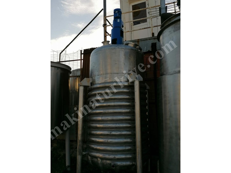 2000 Litre Sıvı Hacimli Paslanmaz Ultrasonik Reaktör