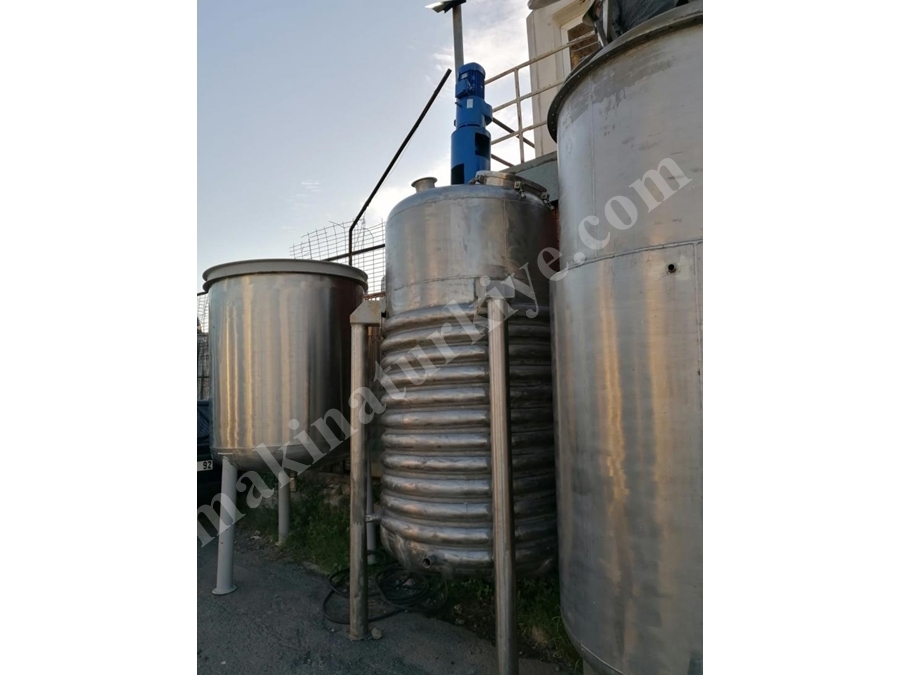 2000 Litre Sıvı Hacimli Paslanmaz Ultrasonik Reaktör