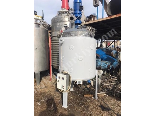 1500 Litre Sıvı Hacimli Isıtmalı-Soğutmalı Paslanmaz Ultrasonik Reaktör 