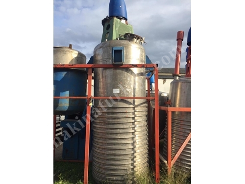 6000 Litre Paslanmaz Krom Ultrasonik Reaktör 