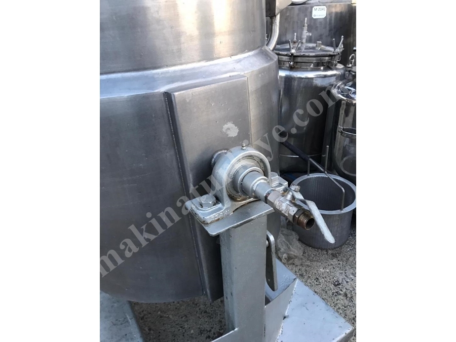 300 Litre Bal Çikolata Pekmez Sıvı Depolama ve Karıştırma Mikseri