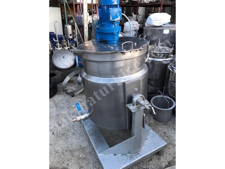 300 Litre Bal Çikolata Pekmez Sıvı Depolama ve Karıştırma Mikseri