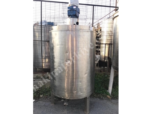 2000 Litre Isıtmalı Yoğun Sıvı Depolama ve Karıştırma Mikseri 