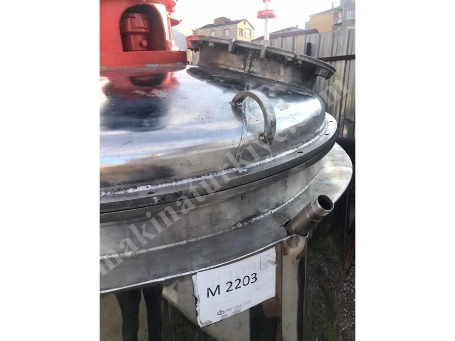 850 Litre Krem Sıvı Depolama ve Karıştırma Mikseri
