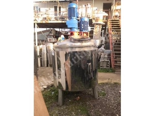 850 Litre Krem Sıvı Depolama ve Karıştırma Mikseri