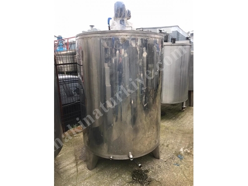 2000 Litre Paslanmaz Sıvı Depolama ve Karıştırma Mikseri