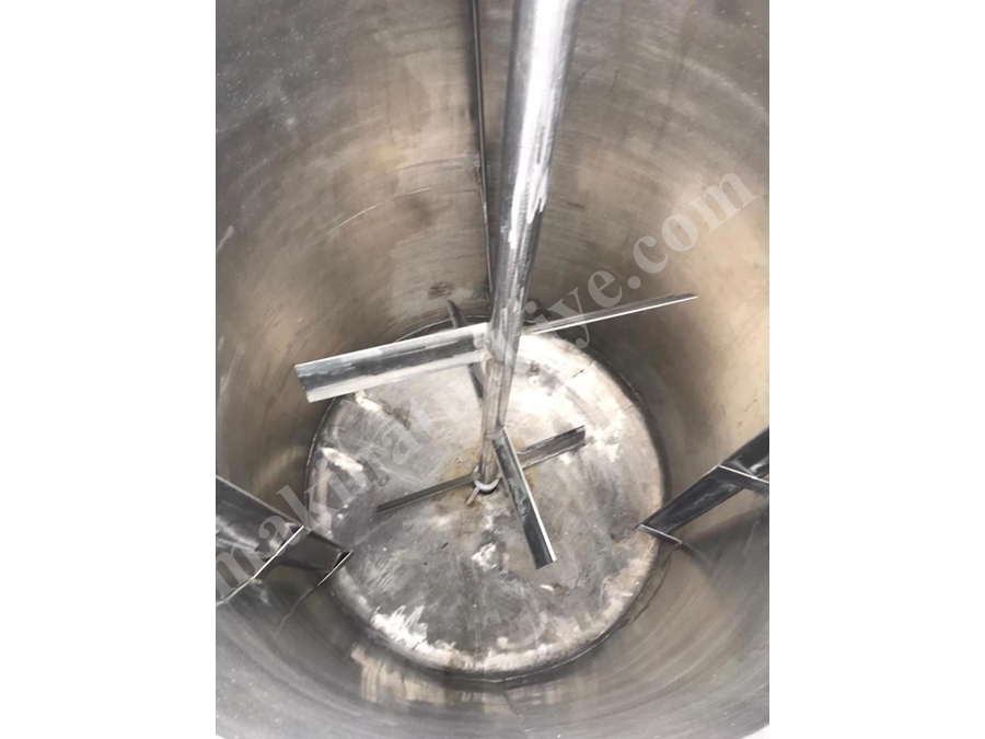1000 Litre Paslanmaz Krom Çelik Sıvı Depolama ve Karıştırma Mikseri