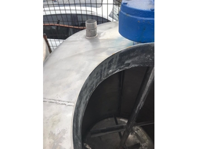 1000 Litre Paslanmaz Krom Çelik Sıvı Depolama ve Karıştırma Mikseri - 1