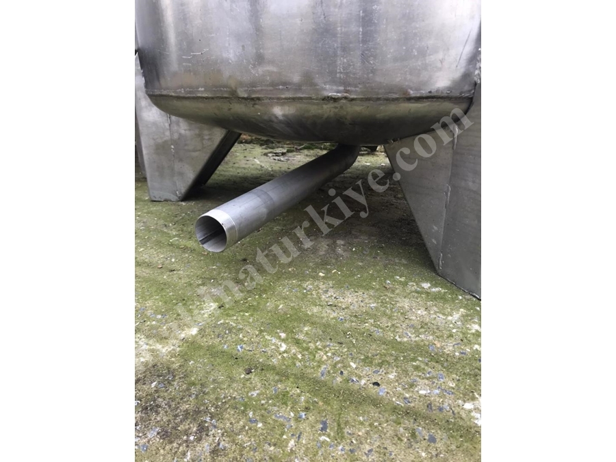 1000 Litre Paslanmaz Krom Çelik Sıvı Depolama ve Karıştırma Mikseri