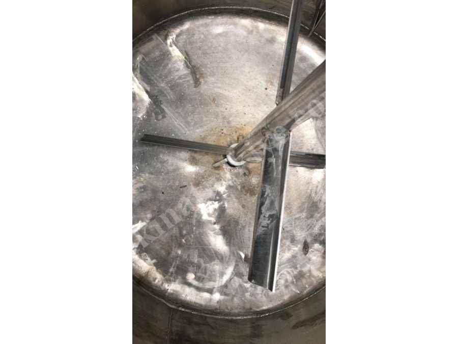 1000 Litre Paslanmaz Krom Çelik Sıvı Depolama ve Karıştırma Mikseri