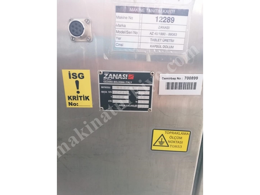 AZ 40 Kapsül Dolum Makinası 