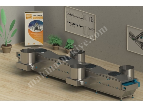 500 Kg/Saat Hurma Meyve Kurutma Fırını 