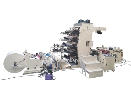 4 Renk Karton Bardak Flexo Baskı Makinası