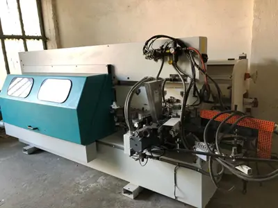 Edge Banding Machine with 4 Units and End Trimming