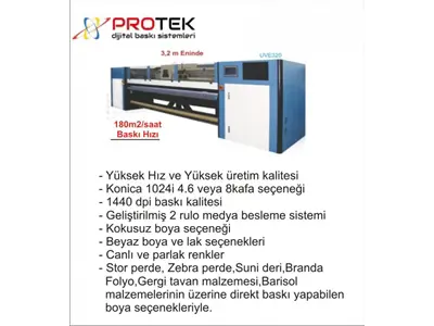 320 Cm Artificial Leather UV Printing Machine