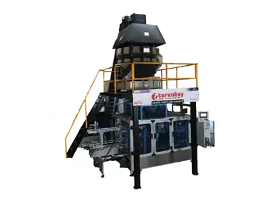 Machine de remplissage et d'emballage de charbon de bois automatique complet avec balance